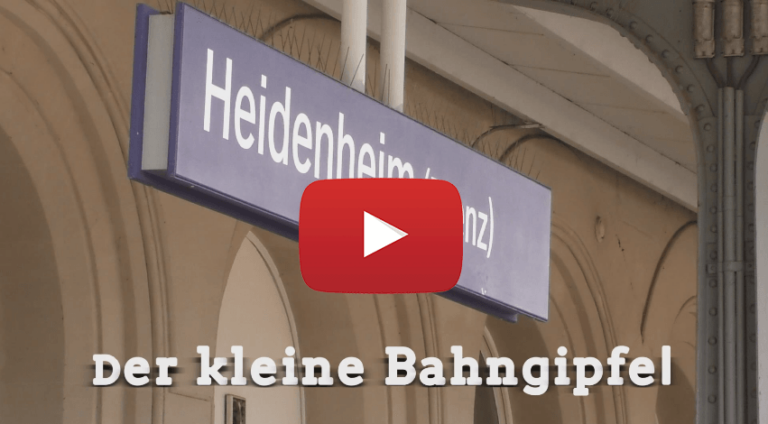 Der kleine Bahngipfel in Heidenheim