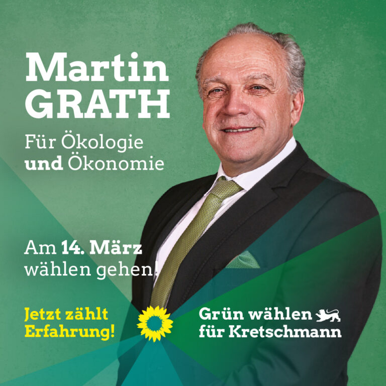 GRÜN wählen für Kretschmann!
