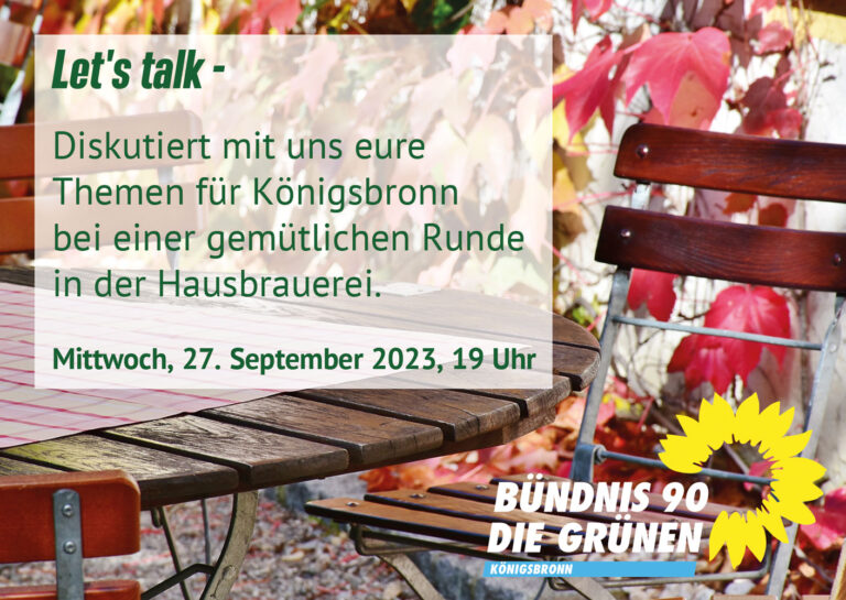 Lets Talk – Deine Ideen für Königsbronn