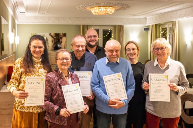 Langjährige Mitglieder geehrt