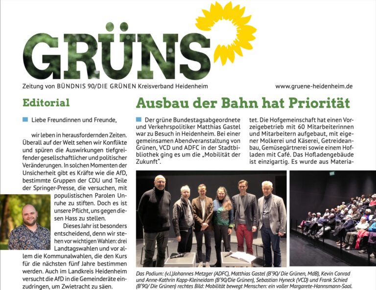 Neue Ausgabe der GRÜNS