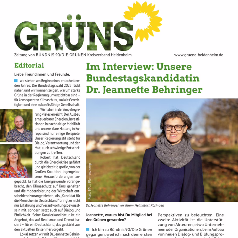 Neue Ausgabe der GRÜNS